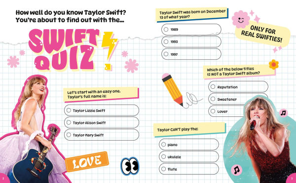 Taylor Swift: Coloring, Quizzes & Games, Photos & Facts