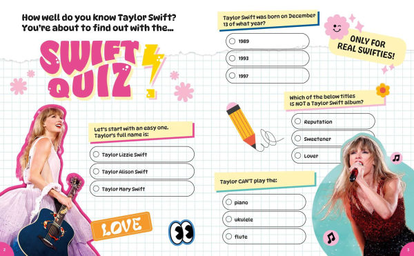 Taylor Swift: Coloring, Quizzes & Games, Photos & Facts