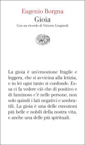 Title: Gioia, Author: Eugenio Borgna