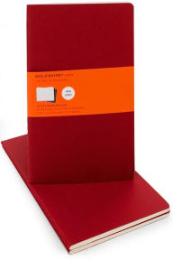 Title: Moleskine Cahier Journal (Set of 3), Large, Ruled, Cranberry Red, Soft Cover (5 x 8.25)