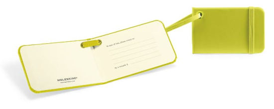 Moleskine Luggage Tag Lemon Green 9788862938877 Item Barnes
