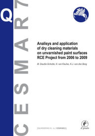 Title: Analisys and application of dry cleaning materials on unvarnished pain surfaces, Author: K. J. van den Berg
