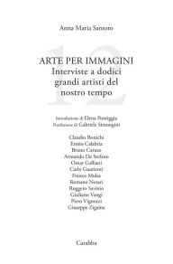 Title: Arte per immagini: Interviste a dodici grandi artisti del nostro tempo, Author: Anna Maria Santoro