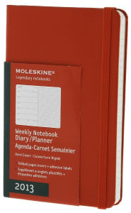 Title: 2013 Weekly Notebook - Pocket - Hard Red Cover, Author: Moleskine