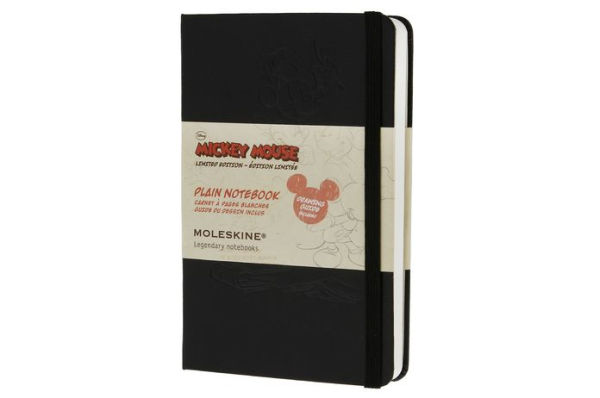 Moleskine Mickey Mouse Limited Edition Notebook, Pocket, Plain, Black, Hard Cover (3.5 x 5.5)