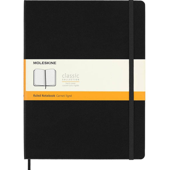 Moleskine Classic Notebook, Large, Ruled, Black