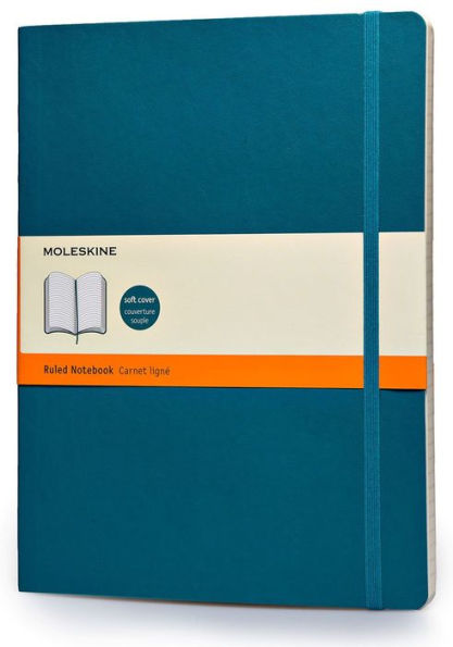 Moleskine Underwater Blue Softcover Extra Large Ruled Notebook