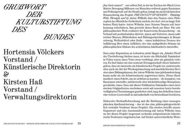 The Faculty of Sensing: Thinking with, through, and by Anton Wilhelm Amo