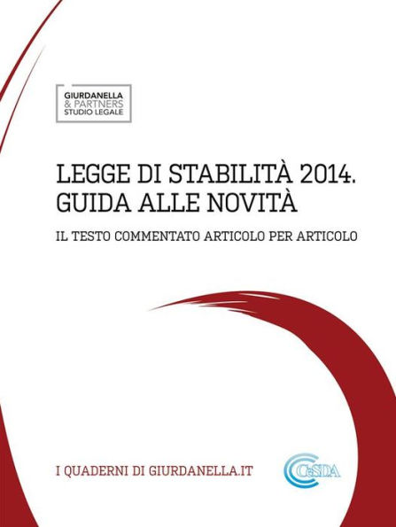 Legge di stabilita' 2014 - guida alle novita'