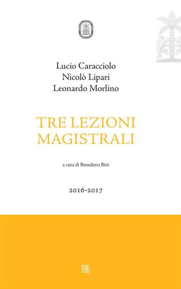 Tre lezioni magistrali