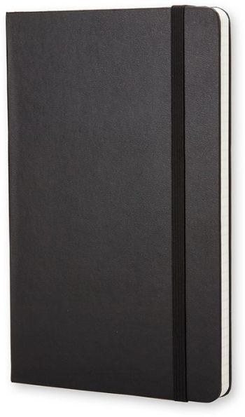 Moleskine Classic Notebook, Large, Ruled, Black, Soft Cover (5 x