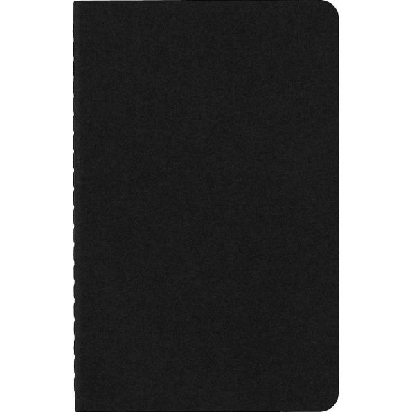 Moleskine Cahier Journal (Set of 3), Pocket, Plain, Black, Soft Cover (3.5 x 5.5): Set of 3 Plain Journals