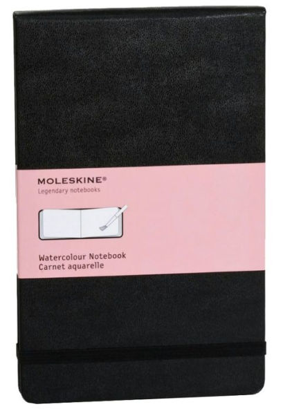 Moleskine Art Plus Watercolor Album, Large, Black, Hard Cover (5 x 8.25)