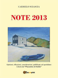 Title: Note 2013, Author: Carmelo Sciascia