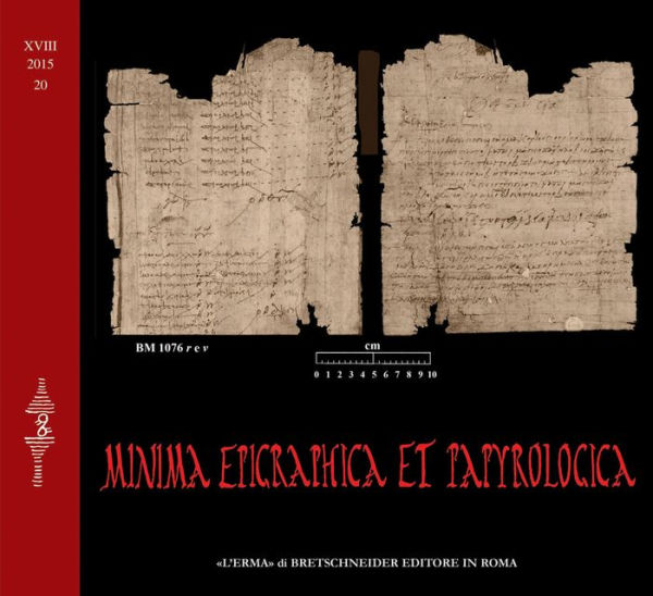 Minima Epigraphica et Papyrologica. Anno XVIII. 2015 fasc. 20