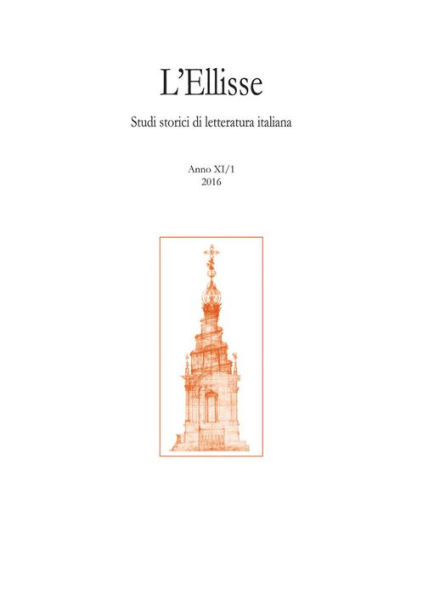 L'Ellisse, 11/1 - 2016: Studi storici di letteratura italiana