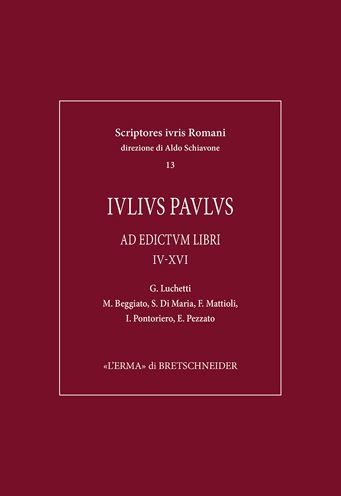 Iulius Paulus: Ad edictum libri IV-XVI