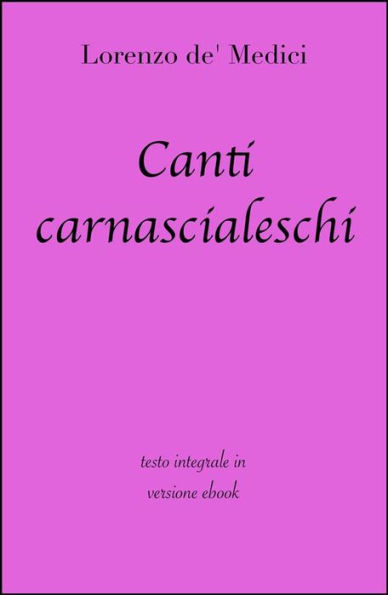 Canti carnascialeschi