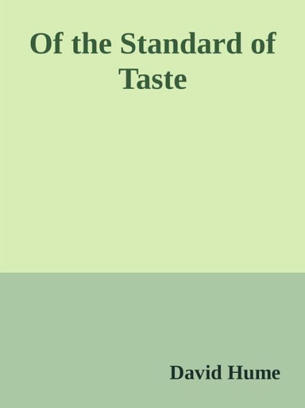 Of the Standard of Taste