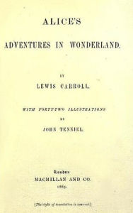 Title: Alice in Wonderland, Author: Lewis Carroll