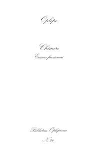 Title: Chimere: Esercizi finzionari, Author: Sal Kierkia