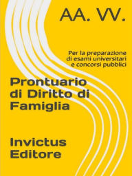 Title: Prontuario di diritto di famiglia, Author: AA. VV.
