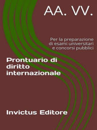 Title: Prontuario di diritto internazionale, Author: AA. VV.