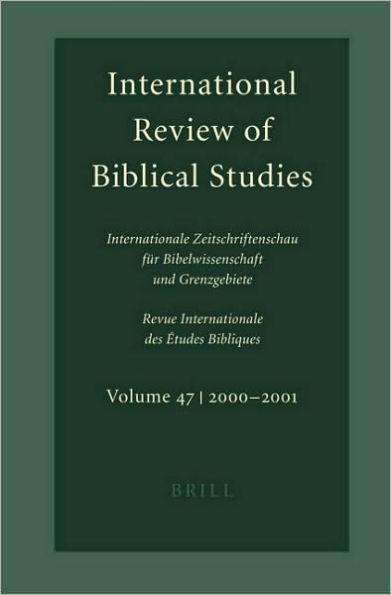 International Review of Biblical Studies: (2000-2001)