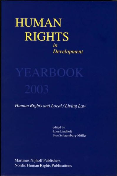 Human Rights in Development, Volume 9 Yearbook 2003: Yearbook 2003