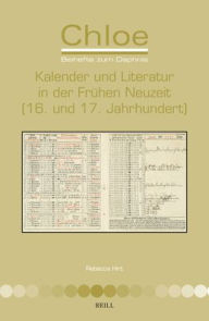 Title: Kalender Und Literatur in Der Frï¿½hen Neuzeit (16. Und 17. Jahrhundert), Author: Rebecca Hirt