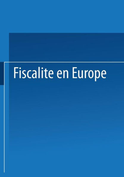 Fiscalité en Europe