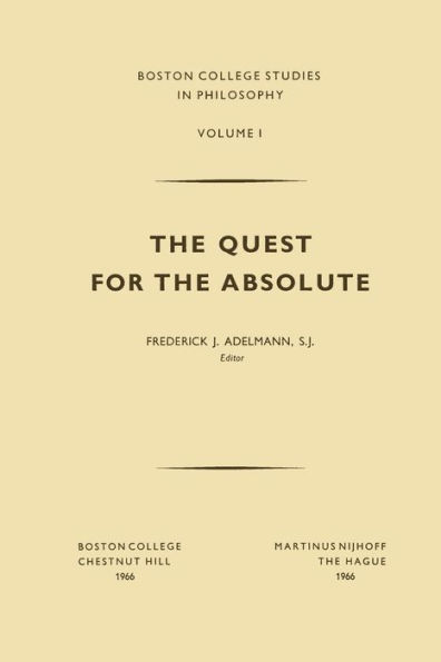 The Quest for the Absolute