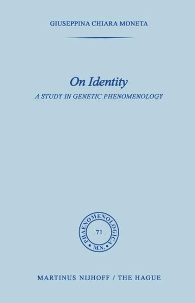 On Identity: A Study in Genetic Phenomenology