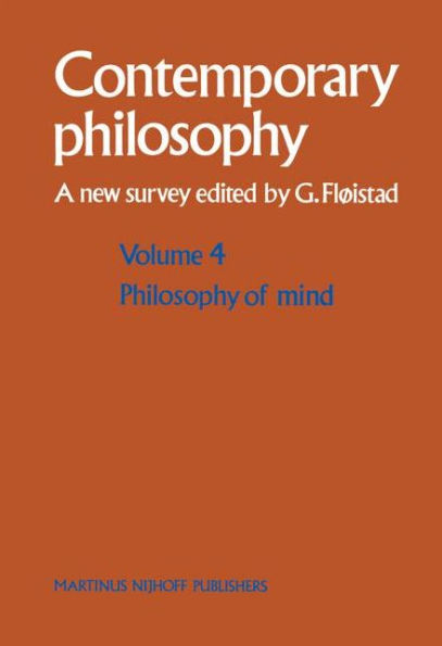 Philosophy of Mind/Philosophie de l'esprit / Edition 1