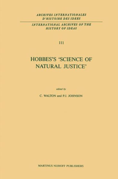 Hobbes's 'Science of Natural Justice' / Edition 1