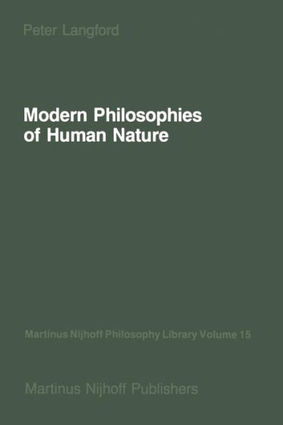 Modern Philosophies of Human Nature: Their Emergence from Christian Thought