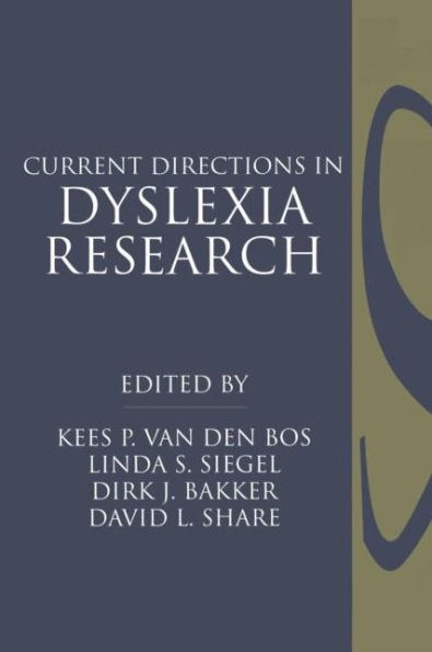 Current Directions in Dyslexia Research / Edition 1
