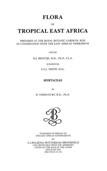 Flora of Tropical East Africa - Myrtaceae (2001) / Edition 1