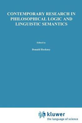 Contemporary Research Philosophical Logic and Linguistic Semantics