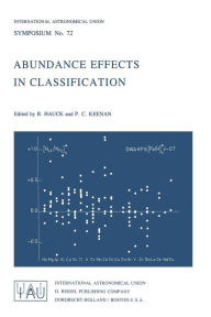Title: Abundance Effects in Classification: Dedicated to W.W. Morgan, Author: B. Hauck