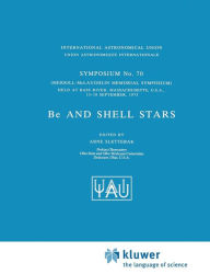 Title: Be and Shell Stars, Author: A. Slettebak