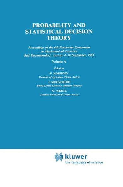 Probability and Statistical Decision Theory / Edition 1