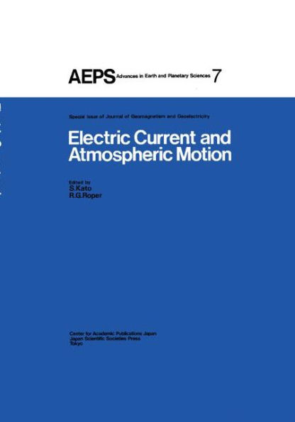 Electric Current and Atmospheric Motion / Edition 1