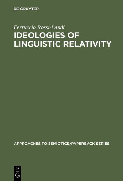 Ideologies of Linguistic Relativity