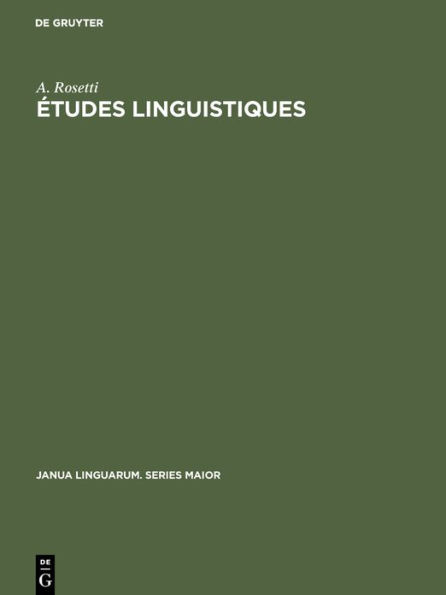 Études linguistiques / Edition 1