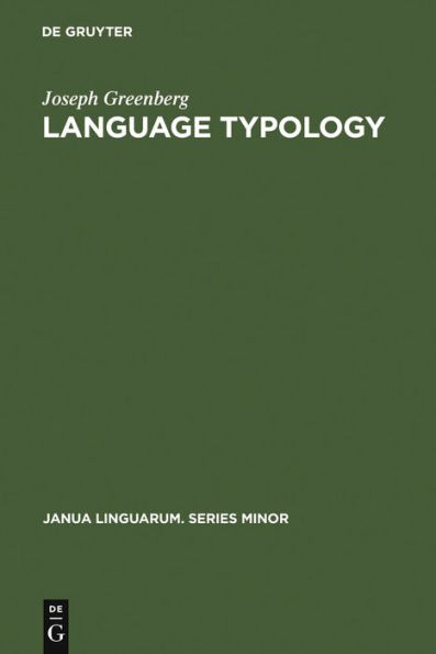 Language Typology: A Historical and Analytic Overview