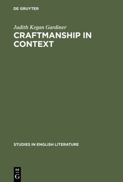 Craftmanship in Context: The Development of Ben Jonson's Poetry