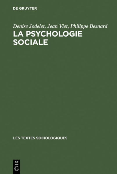 La psychologie sociale: Une discipline en mouvement