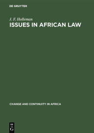 Title: Issues in African law, Author: J. F. Holleman