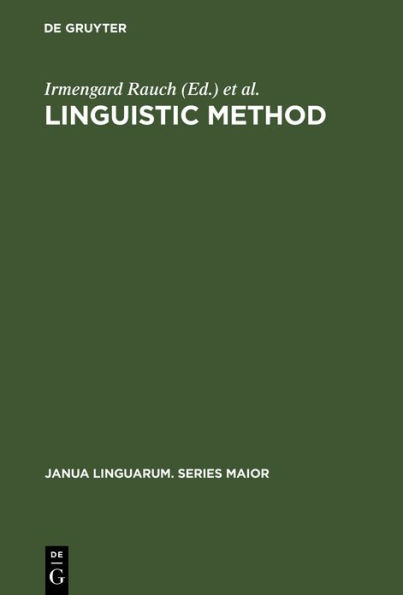 Linguistic Method: Essays in Honor of Herbert Penzl